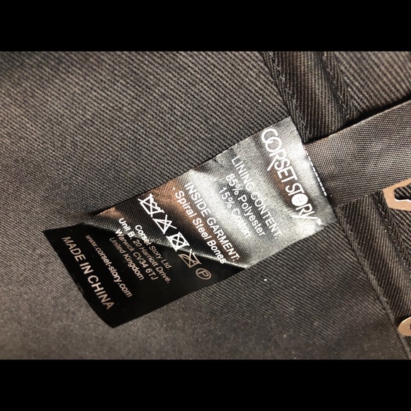 CorsetStory Plus size overbust black corset UK 18 - Picture 9 of 11